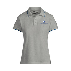 Lakewood Ranch Prep High School Gray Pique Polo w/ Navy Accents - While Supplies List - Final Sale No Returns