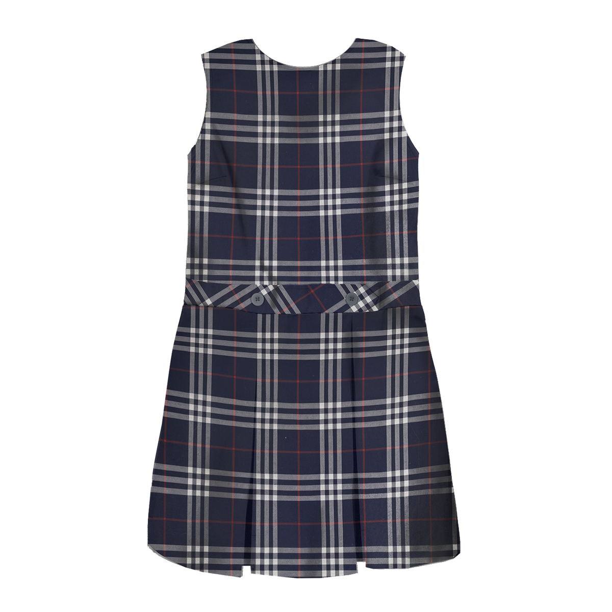 Girl's Plaid Jumper Dress - (Grades K-3)