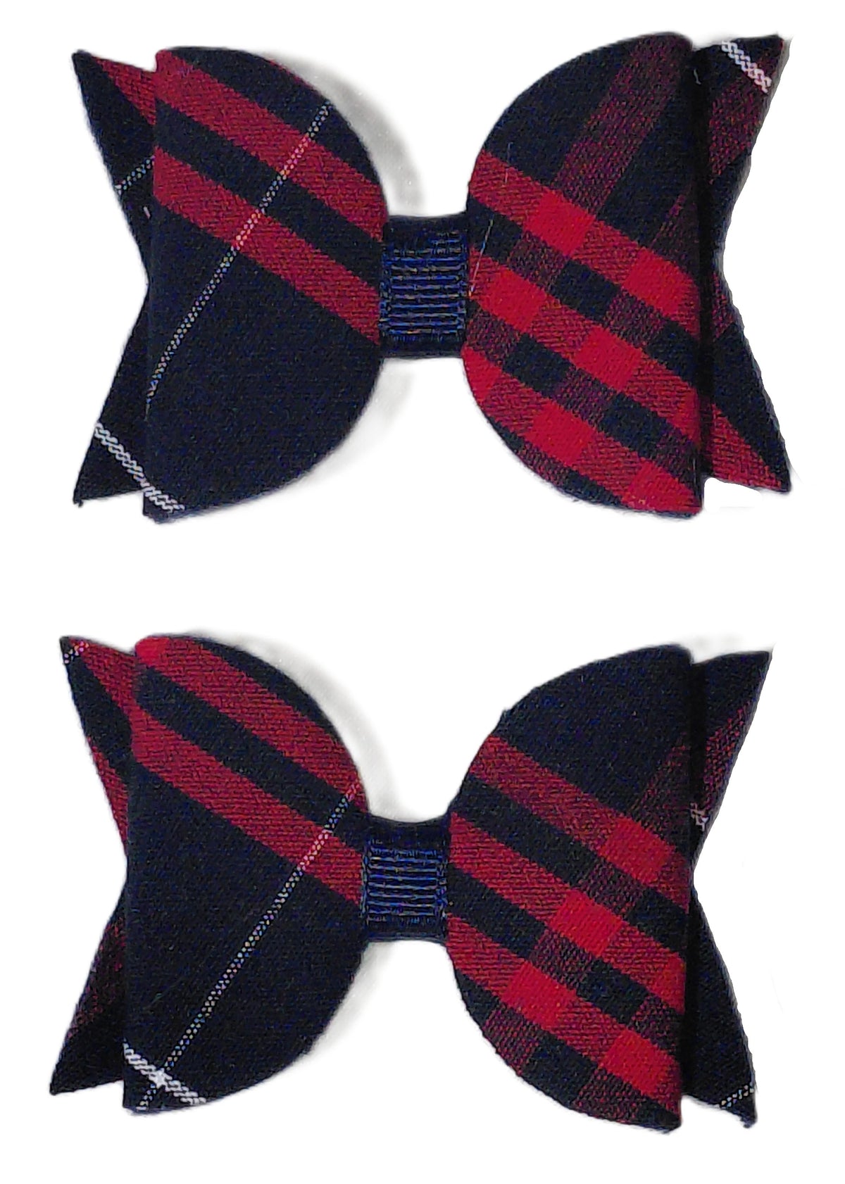 Classic Plaid Pigtail Bow Set