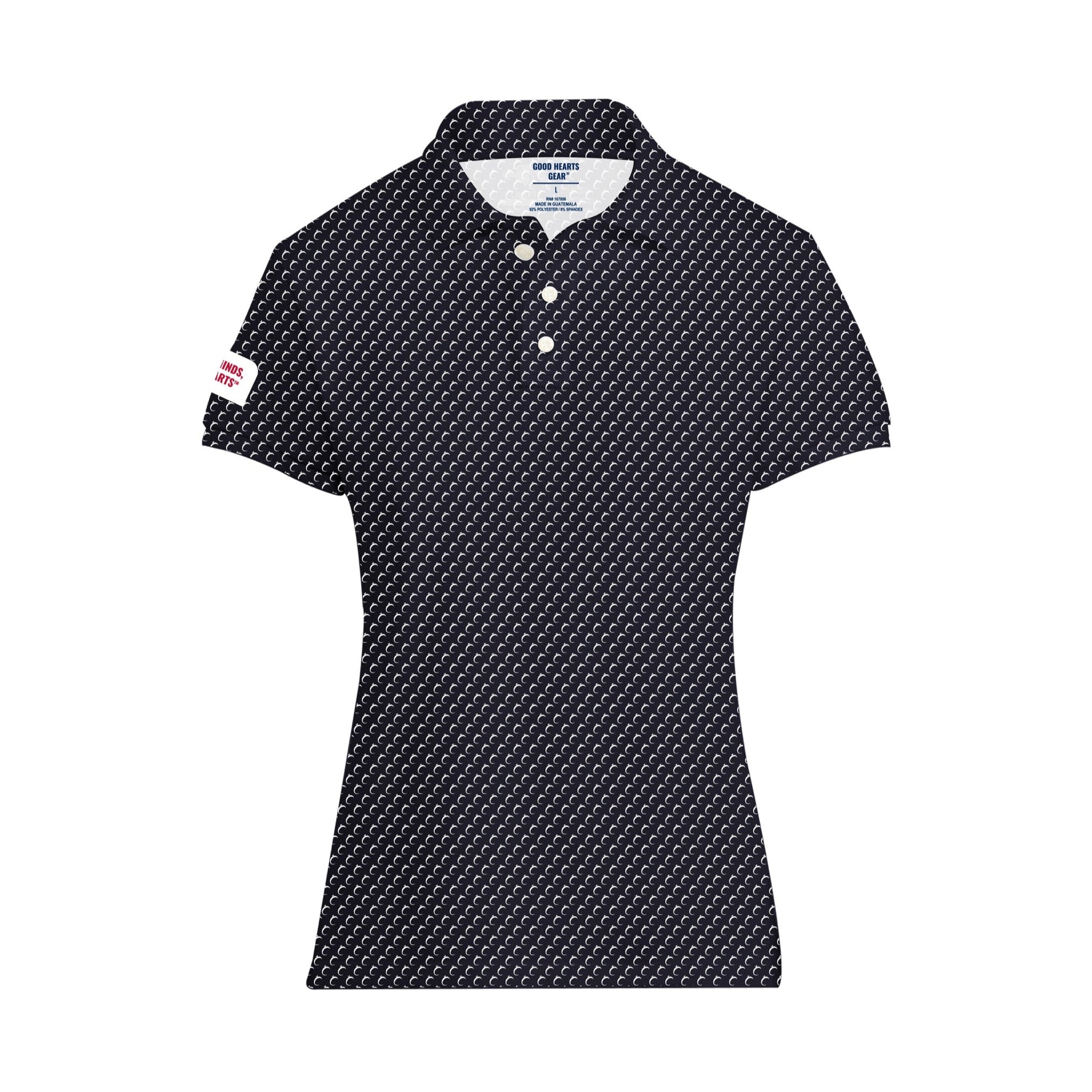 patriot gear Patriot Performance Navy Polo with White Accents Women's Adult / Women's L / Navy with White Accents