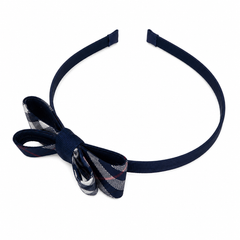 Signature Plaid Headband with bow