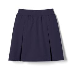 Girl's Navy Kick Pleat Skort